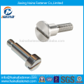 China Supplier SS304 / 316 DIN923 inoxidável parafusos de cabeça de queijo ranhurado com ombro